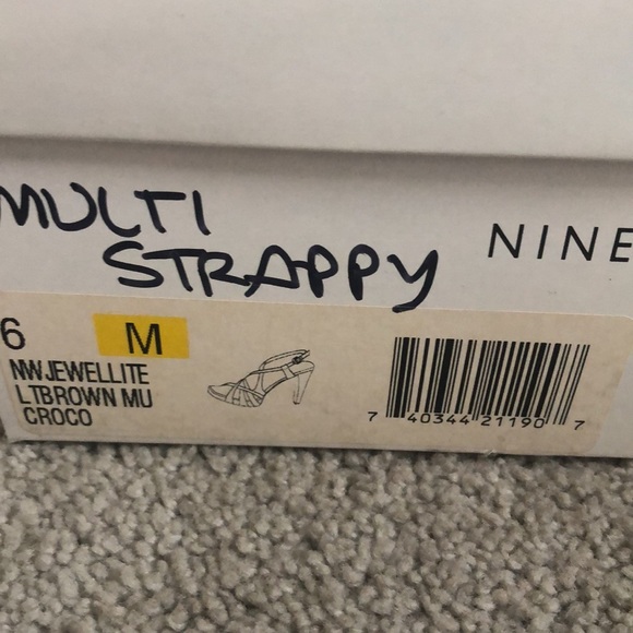 Nine West multi colored strappy heels - Picture 6 of 6